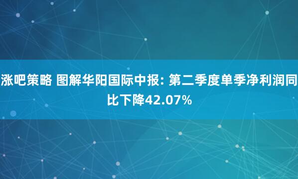 涨吧策略 图解华阳国际中报: 第二季度单季净利润同比下降42.07%