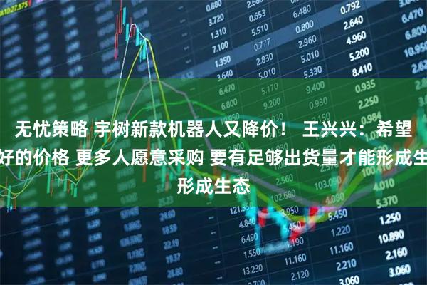 无忧策略 宇树新款机器人又降价！ 王兴兴：希望更好的价格 更多人愿意采购 要有足够出货量才能形成生态